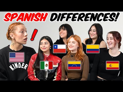 Mexico vs Argentina vs Spain vs Colombia vs Chile Spanish Differences! l Odd one out
