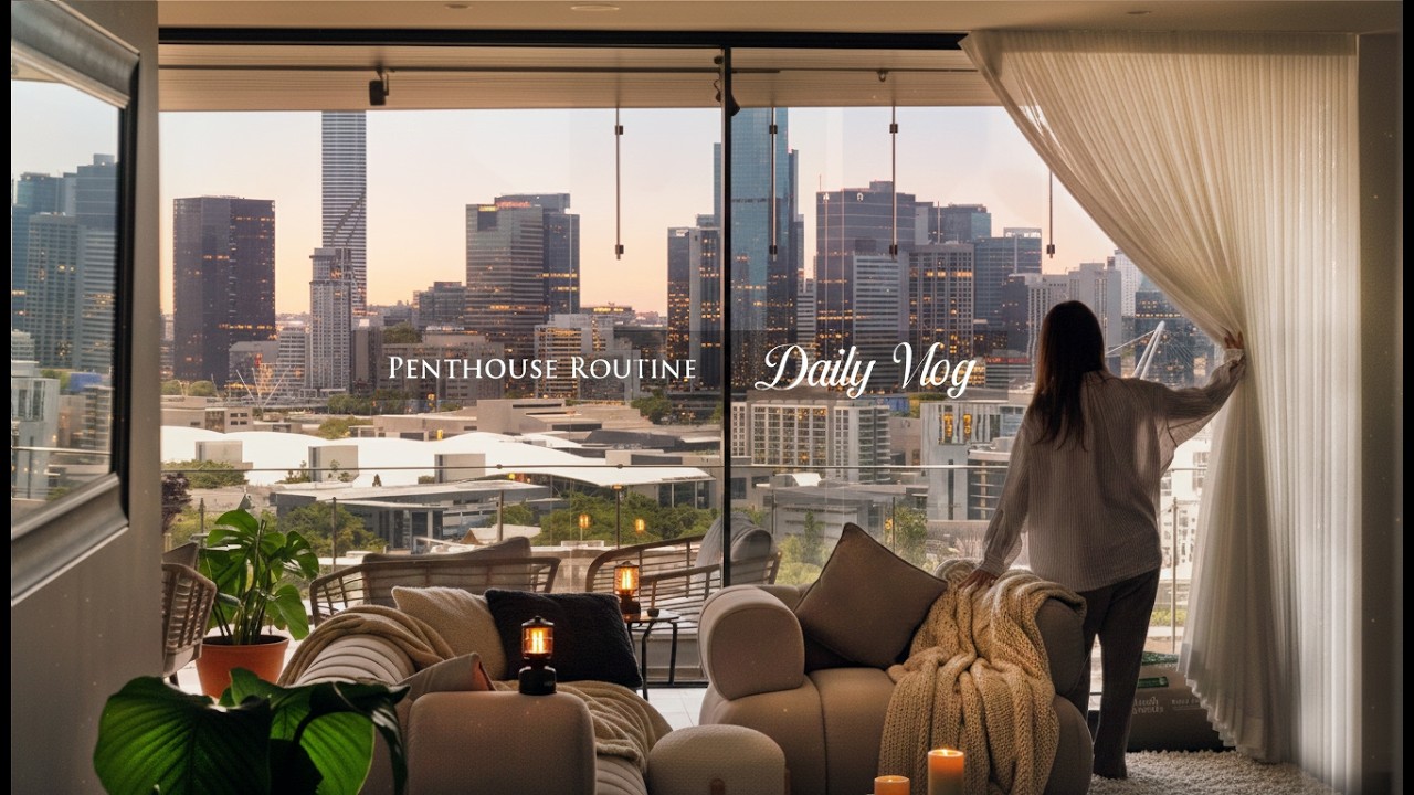 Slow Living in a Penthouse | 🌱 Balancing Full Time Work & Big City Life | New Herb Plants