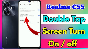 realme c55 double tap screen on off | realme c55 double tap setting