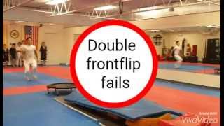 Double frontflip fails