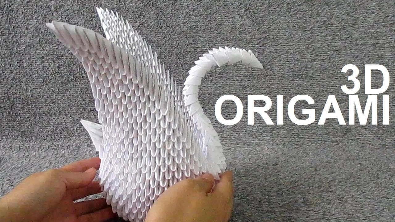 Building 830 Pieces 3D ORIGAMI SWAN Step by Step YouTube