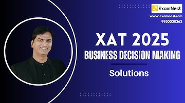 XAT 2025 Solutions | Decision Making | Previous Year Paper | Original Questions | MBA | XAT BDM