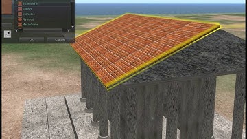 OpenSimulator modeling with primitives - Greek temple_10_Adding the roof.avi