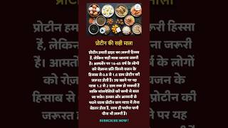 Daily Protein Needs #healthtips #protein #foodfacts #shortsfeed #youtubeshorts