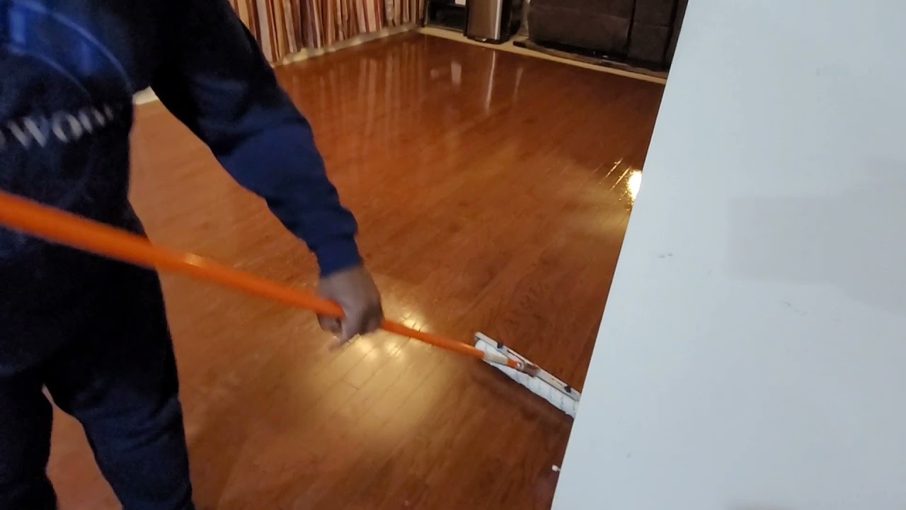 Restoring Engineered hardwood floors with a deep cleaning, color