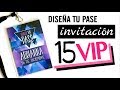 Como hacer una tarjeta o invitación para 15 años - YouTube