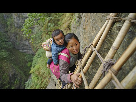 THE ISOLATED CHINESE VILLAGE THAT CLIMBS CLIFFS TO REACH THE OUTSIDE WORLD by Life On The Land