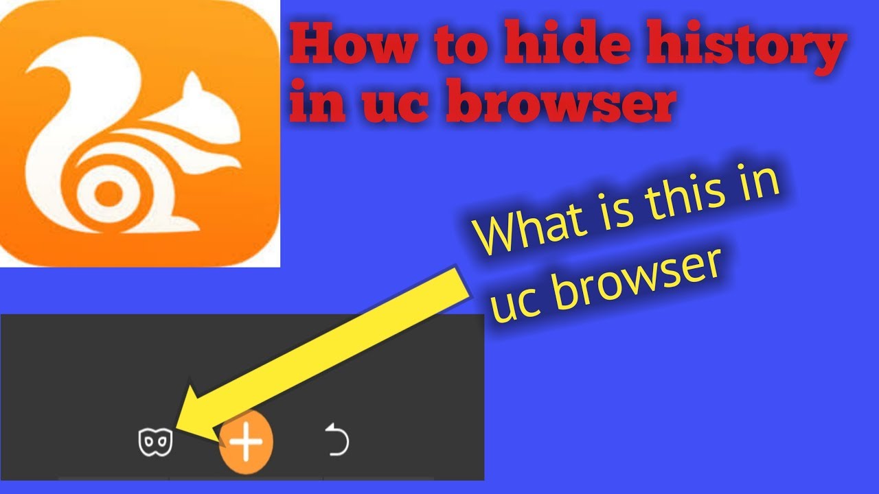 How to hide history in uc browser