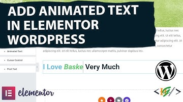 How to Add EAE Animated Text Widget in Elementor WordPress | Animation Text