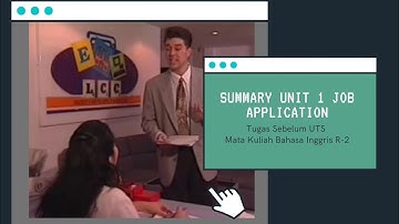 summary unit 1 job application - Dinda Triskaprilia