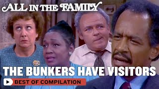 Every Time The Jeffersons Visited The Bunkers | All In The Family