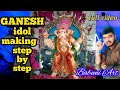 How to makeganesh idol trishul background design ganesh murti colouring step by step 2022 ganesha