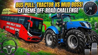 Real Tractor Pulling simulator 3D–Offroad chained truck towing Rescue–Android gameplay video screenshot 2
