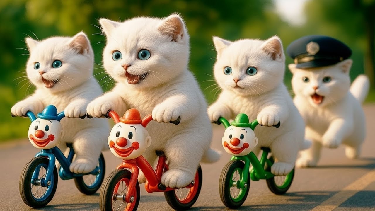 Mama Cat Trims Fur on the Farm and Makes Tiger Hat For Kittens At Home🐾🎩🐯