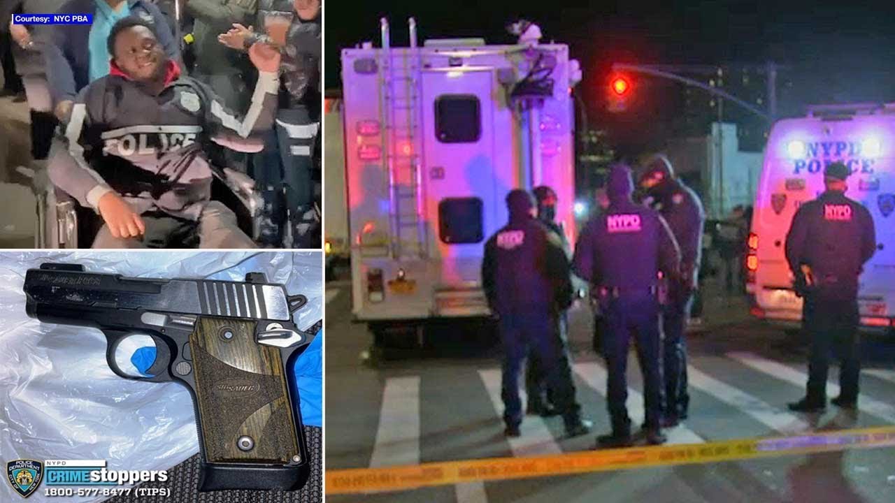 Download NYPD officer and teen wounded when teen's gun goes off during struggle in Bronx