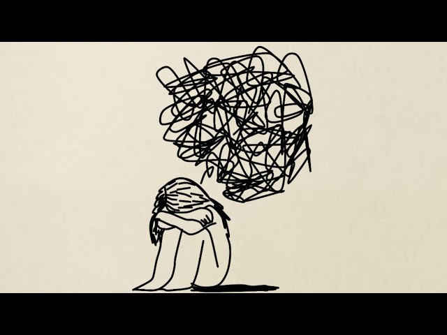 Depressed Girl Drawing Art - Drawing Skill