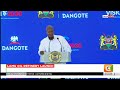 President Yoweri Museveni's speech during the groundbreaking ceremony of Dangote refinery in Lamu