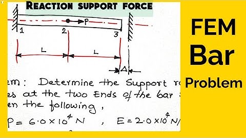 Finite Element Analysis | FEM bar problem | Finite Element Methods | Analysis of Shaft Using FEM