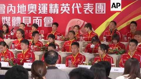 Chinese Olympians visit Hong Kong