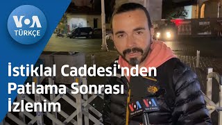 İstiklal Caddesi'nden Patlama Sonrası İzlenim| VOA Türkçe