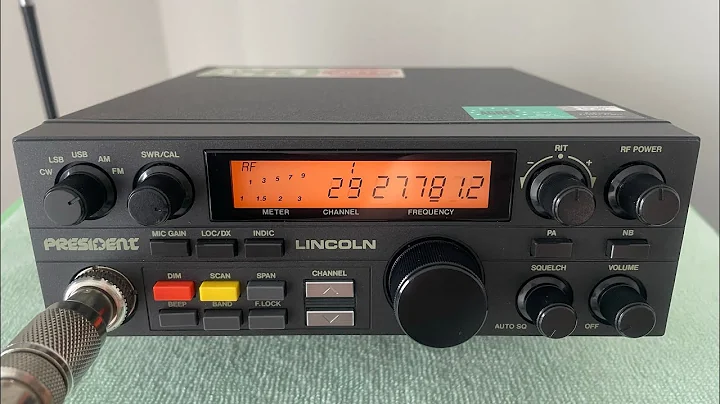 1997 President Lincoln CB Radio Uniden made SSB FM AM 10 meter transceiver - Classic
