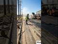 Destroyed Road to Perfect Highway in 60 Seconds | Satisfying Road Restoration Timelapse #shorts