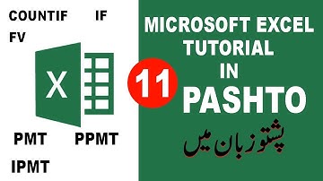 Excel Tutorials for accountants | Functions in MS Excel  | COUNTIF - IF - FV - PMT - IPMT - PPMT