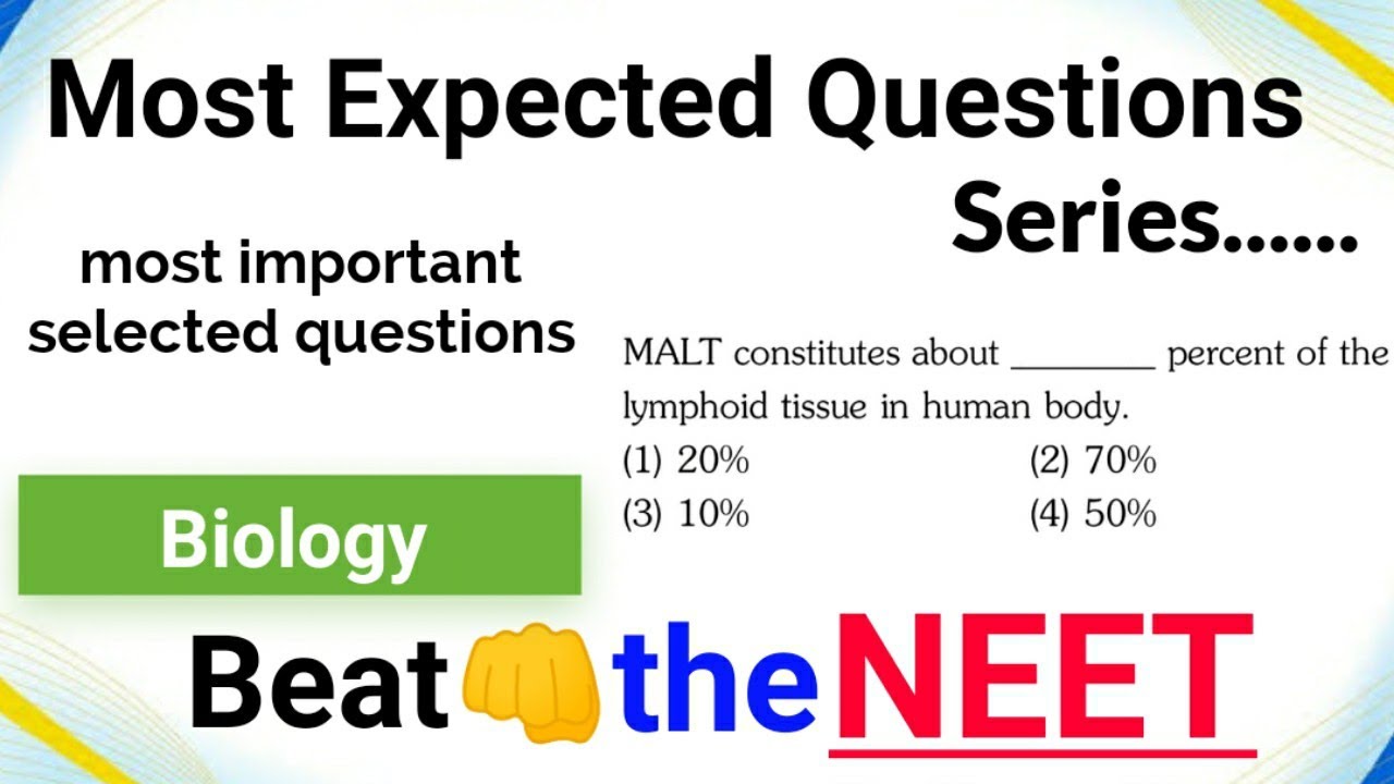 Most expected Biology Questions for NEET || #Beat👊the NEET || Biology ...