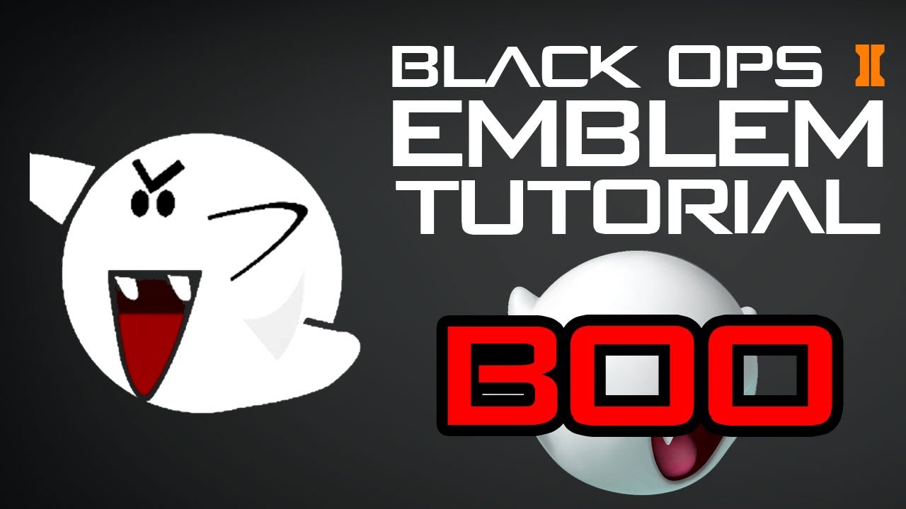 Black Ops 2 Boo Emblem Tutorial (Mario) - YouTube