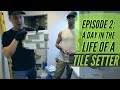 A day in the life of a tile setter! VLOG #2 Subway Tile