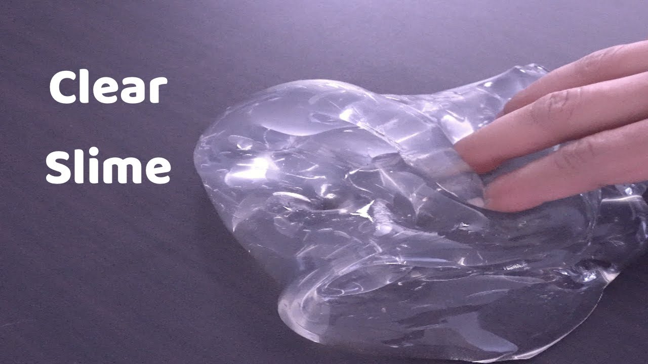 EASY NO BORAX CLEAR SLIME DIY! 