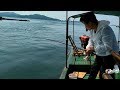 广东海陵岛钓鱼，遇到鱼群四条船一起狂抽，每条船钓几十斤，真爽