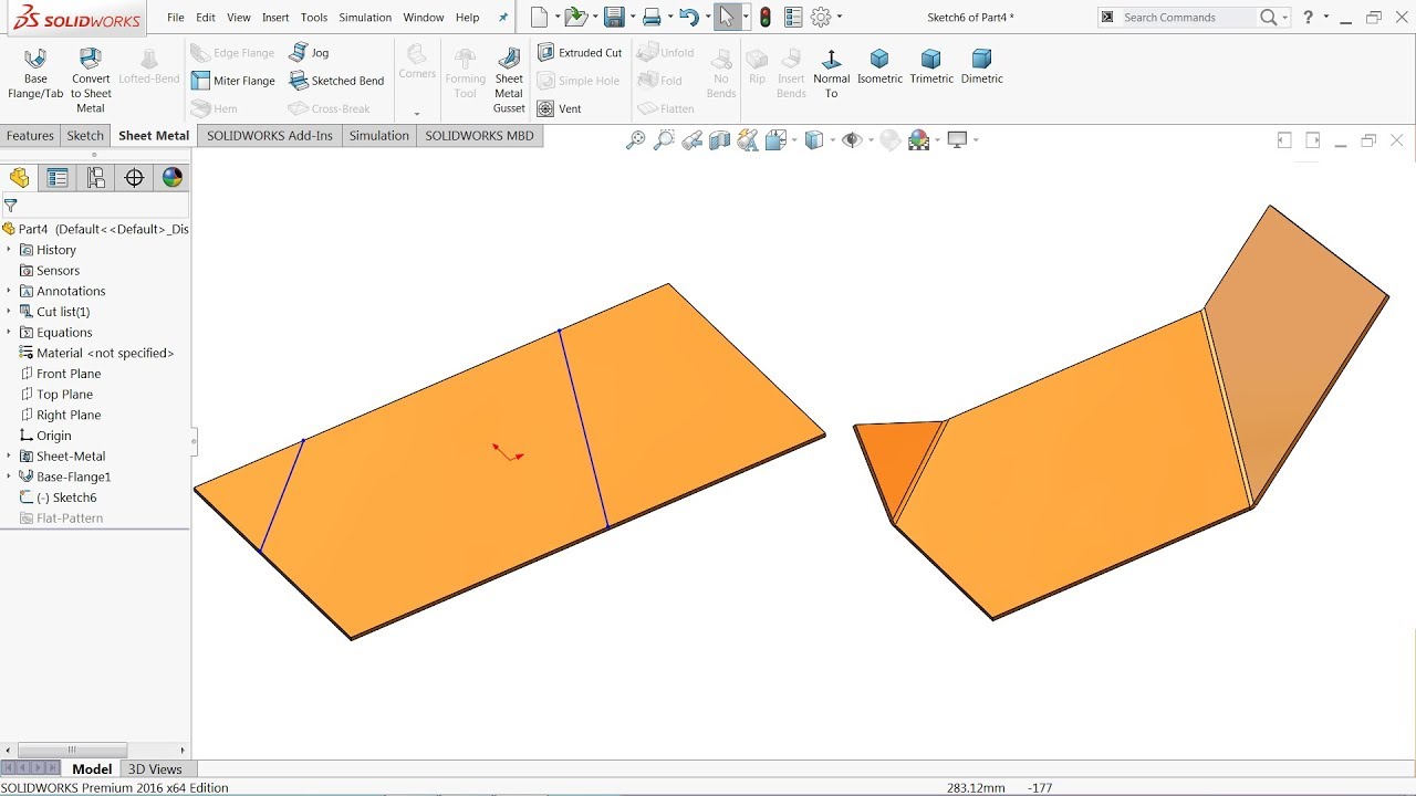 SolidWorks Tutorial: Folding and Unfolding Sheet Metal bends by SolidWize -  YouTube