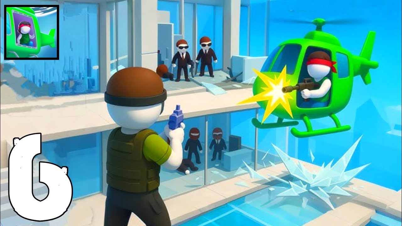 HellCopter - Gameplay Walkthrough Part 6 - Clear The Sky Of Foes (Android, iOS)