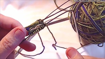 Working in the Round with 2 Circular Needles - Cast On - Helpful with Sock knitting!