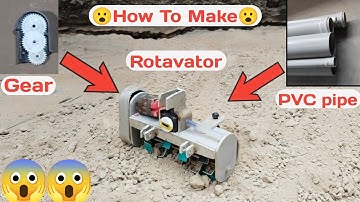 Making a rotavator for rc tractor. Creative idea with pvc pipe.