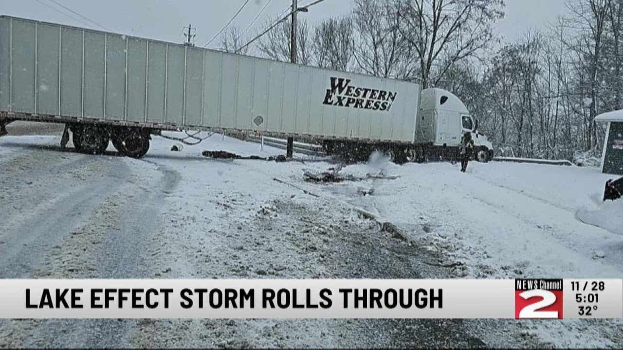 Winter Hits Hard in Mohawk Valley—Multiple Crashes; Utica Snow Emergency