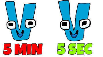 Alphabet Lore but I Draw it in 5 SECONDS vs 5 MINUTES ! (A-Z)