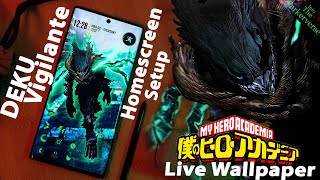 MHA - Deku Vigilante - Live Wallpaper & Android setup - Customize your Homescreen -EP104 (MHA Theme) screenshot 4