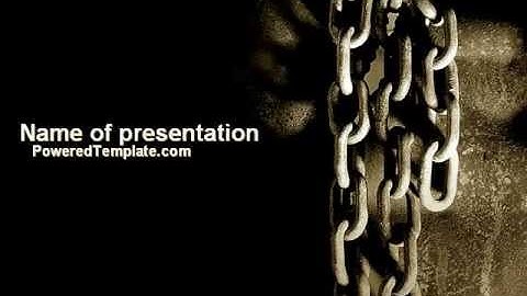 Chains PowerPoint Template by PoweredTemplate.com