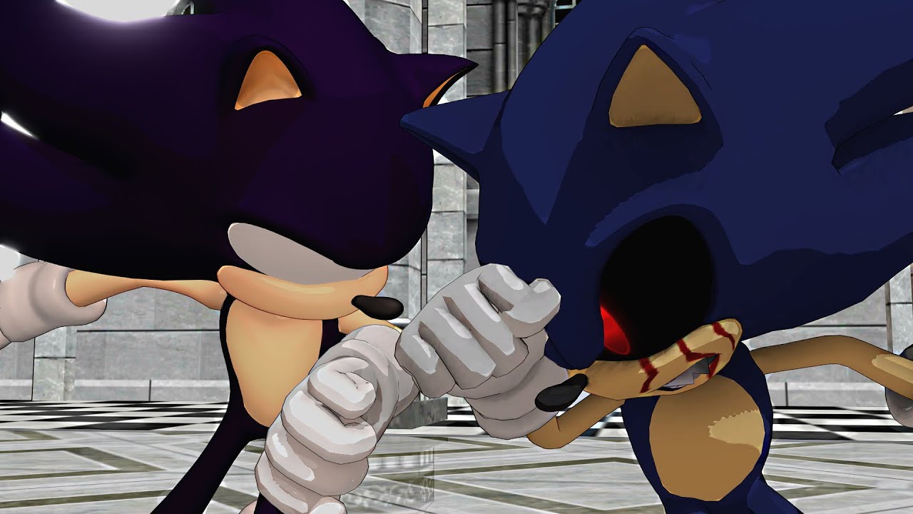 Dark Sonic vs Sonic.EXE: 3D Animation! (Sonic The Hedgehog Movie