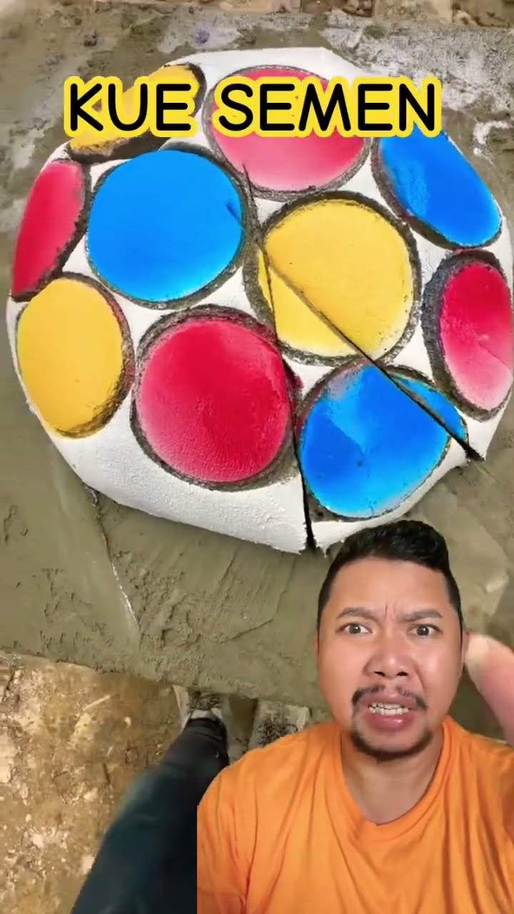 KUE SEMEN WARNA WARNI!!!?? #satisfying #oddlysatisfying #art #colors #duet #komedi