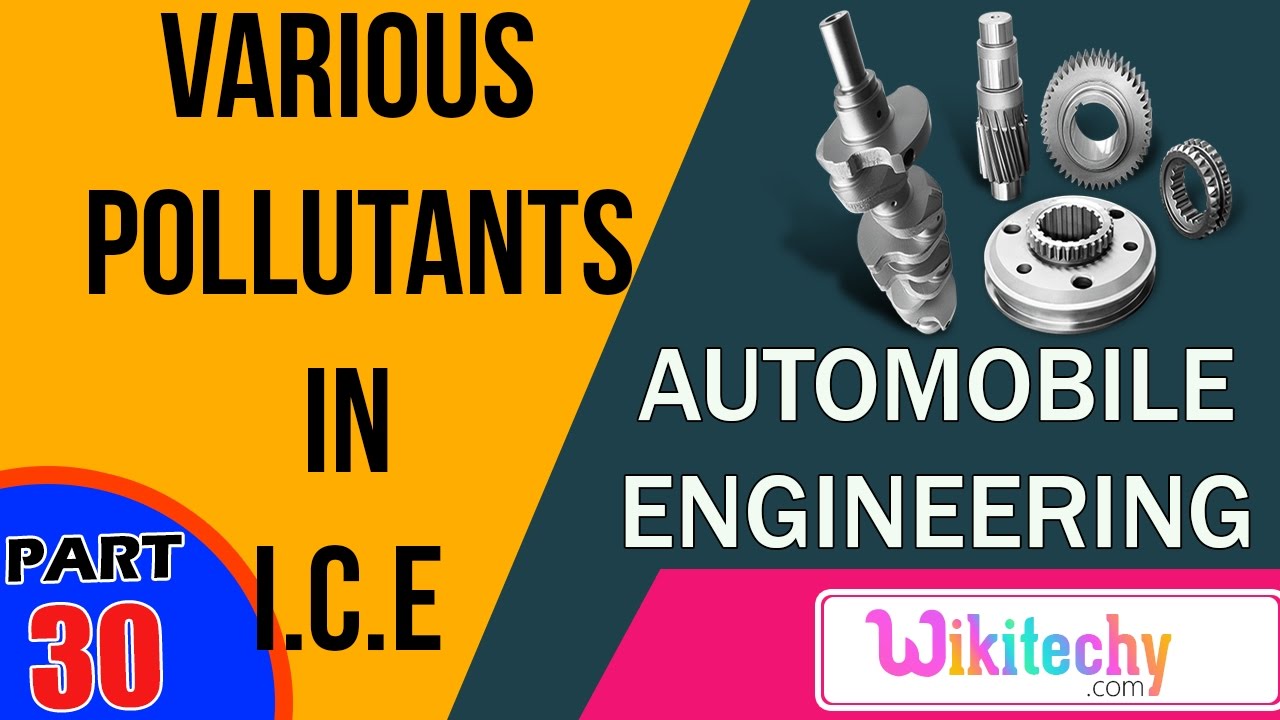 What are the various pollutants in I.C.E | Automobile Engineering Interview questions and answers interview schedule