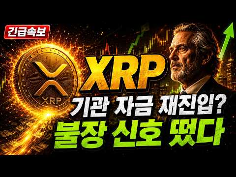 XRP! 리플!! 기관 자금 재진입? 불장 신호떴다!! 대박호재 나이스!