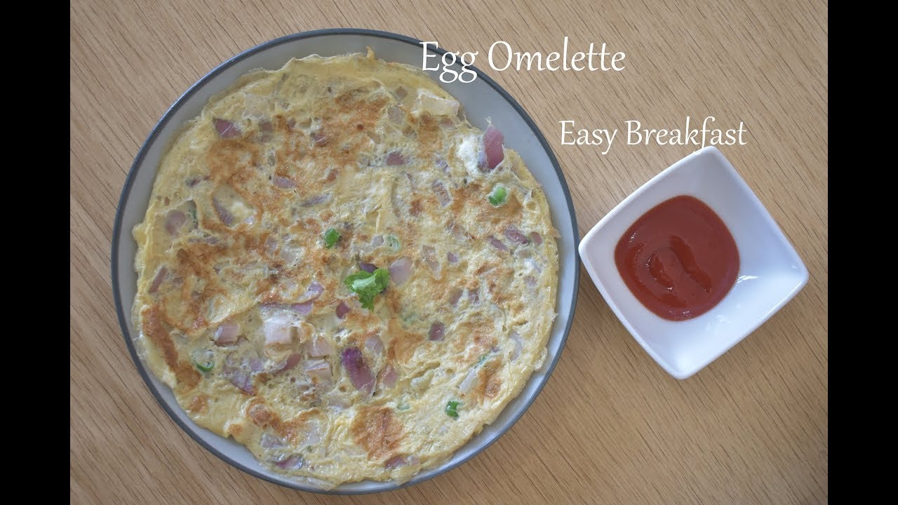 Easy Breakfast Recipe | Egg Omelette Recipe | How to make egg omelette