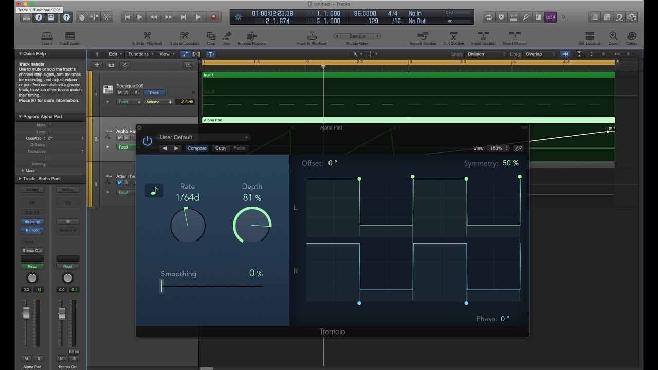 Logic Pro X Tricks with Tremolo (Instant Sidechain, Glitchy Stutter