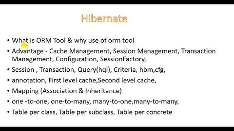 Introduction To Hibernate and difference between JDBC in Hibernate.
