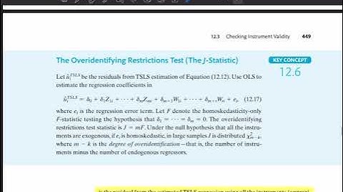 2021Spring Econometrics - 2021-06-21 QA: Over-identifying Restriction Test