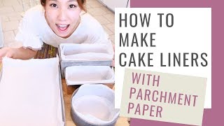 HOW TO MAKE CAKE LINERS with PARCHMENT PAPER | BAKING TIPS