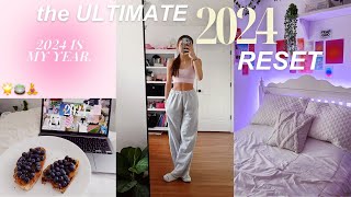 reset with me for the new year! *2024 reset* 🌟 goal-setting, cleaning, productivity, + more!!